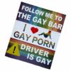 3 Packs - Rainbow Pride LGBTQ+ Gay and Lesbian Rights Sticker for Car