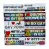 10 Packs - Rainbow Pride LGBTQ+ Gay and Lesbian Rights Sticker for Car